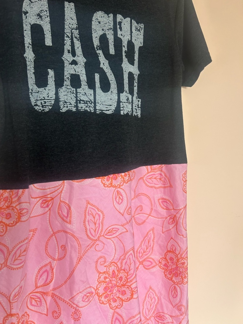 Upcycled Johnny Cash Dress - Picture 2 of 3